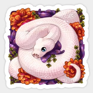 Snake in flowers Sticker
